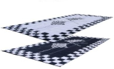 RV Patio Mat: 8×20 Racing Flags Finish Line Checkered Flags Awning Mat