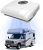 12V Automotive AC Uint, Truck Electric Air Conditioner with 360° Rotating Air Outlet, Lower Noise, Undervoltage Protection and Three Working Modes, for Trucks, RVs, Buses, Excavators