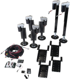 Lippert Ground Control 3.0 6-Point Automatic 5th Wheel RV Leveling System with 15,500-lb. Total Lift Capacity, Wireless Remote, Hall Effect Technology, Auto-Hitch Memory – 675817